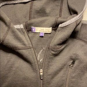 Gray Ibex Wool Zip-Up | Men’s Large | Hood